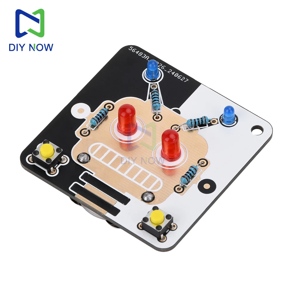 Robot elettronico fai-da-te Elettronica LED Principiante Apprendimento Saldatura Divertimento Kit fai-da-te Modulo tubo luminescente a LED - immagine 2
