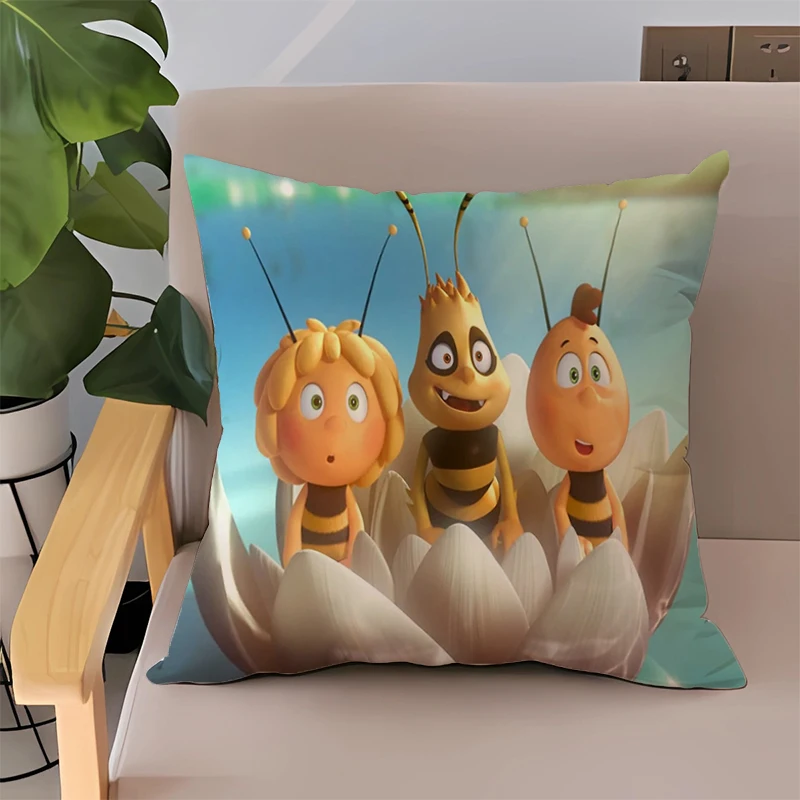 

Bed Pillowcases for Sofa Cushions Maya the Bee Double-sided Printing Cushion Cover 45 × 45 Home Decoration Accessories Pillow