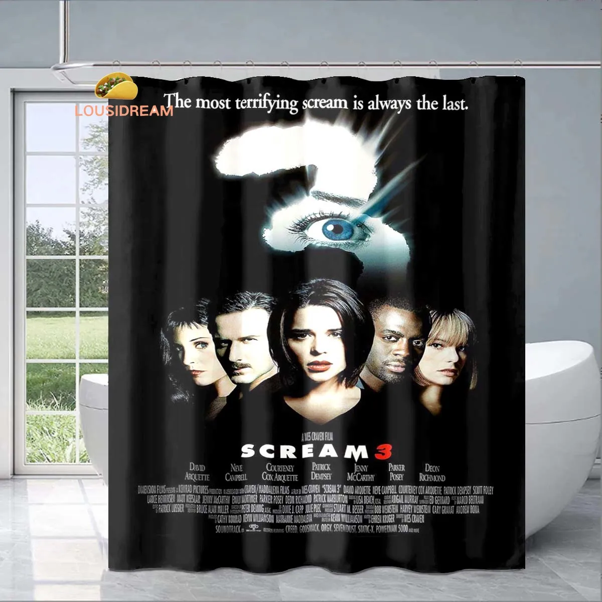 

F-Final Destination Exquisite Shower Curtain Fashionable Decorative Gift for Adult Children's Bathroom Waterproof Mildew-proof