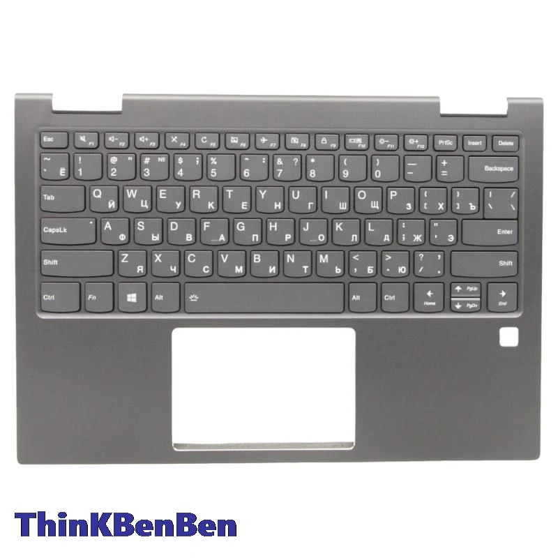 

RU Russian Iron Gray Keyboard Upper Case Palmrest Shell Cover For Lenovo Ideapad Yoga 730 13 13IKB 13IWL 5CB0Q95907