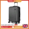 Kono 19"/24" Lightweight ABS Hardshell Suitcase, 4 Spinner Wheels Trolley Luggage, Travel Carry-On Case