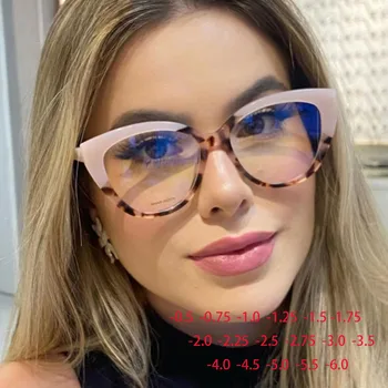 Stylowe okulary kocie oczy w kolorowych oprawkach – korekcyjne dla krótkowzroczności i do czytania