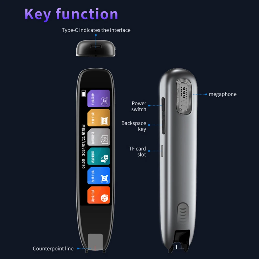 Dictionary Translation Pen Scan Reader Device Text Scanning Reading Translator WiFi/BT Connection 142 Languages Online
