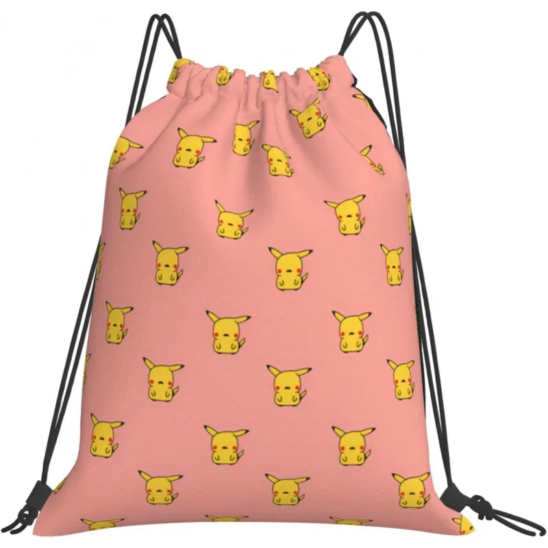 

Anime Drawstring Backpack Light Cinch Bag Gym Sack Beach Shopping Shoulder Pool String Bag for over 3 years old Women Kids Girl