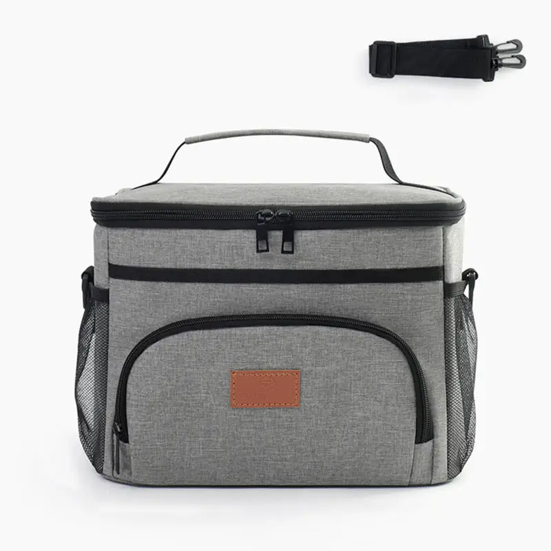 Großer Auslaufsicherer Lunch-Rucksack Thermische Große Picknick-Kühltasche und Warmhaltetasche Outdoor-Aufbewahrungstasche mit Schultergurt – Detail 13