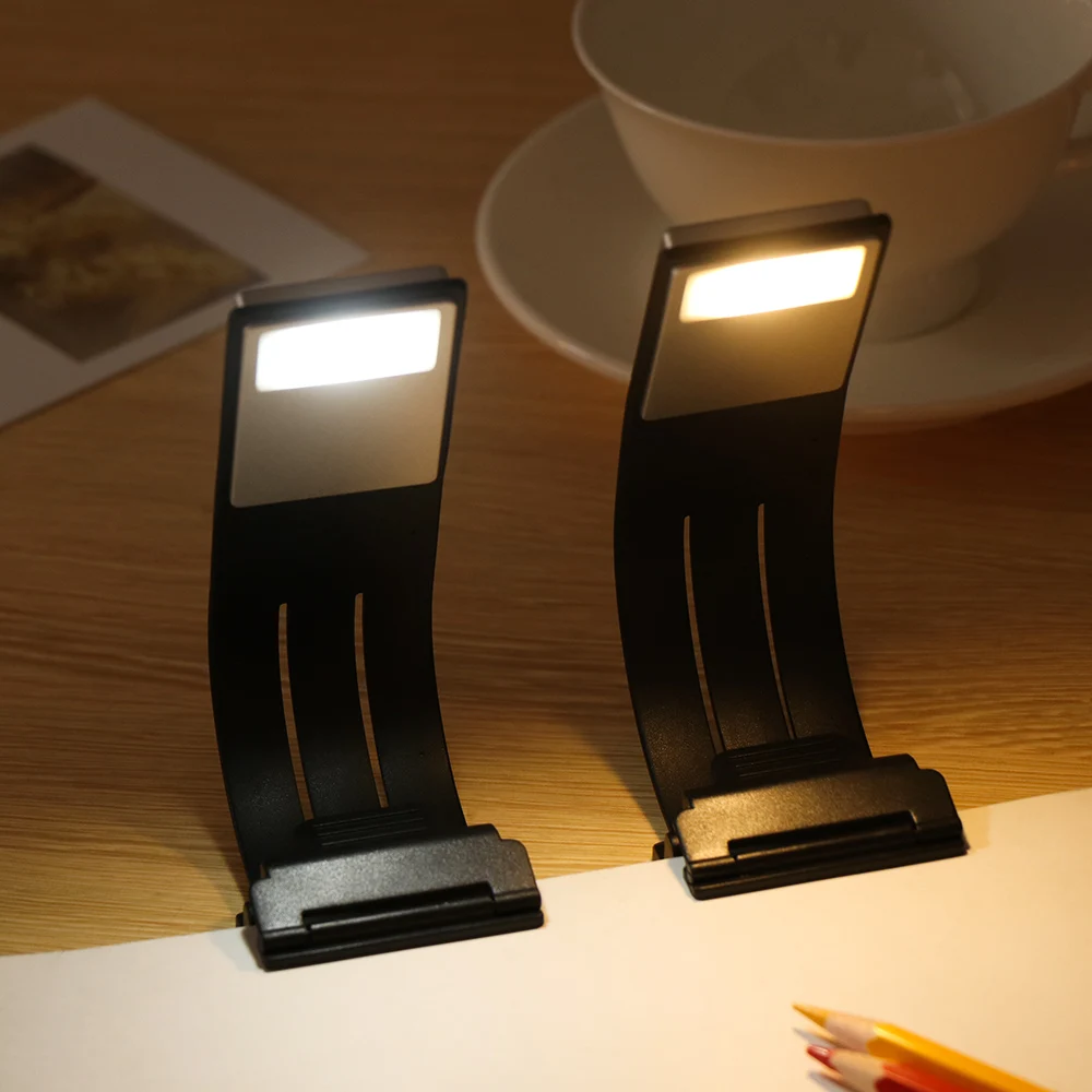 New USB Rechargeable LED Flashlight Flexible Book Clip Reading Lights Portable Flashlight Emergency Torch for Kindle E-book led light book light mini led light