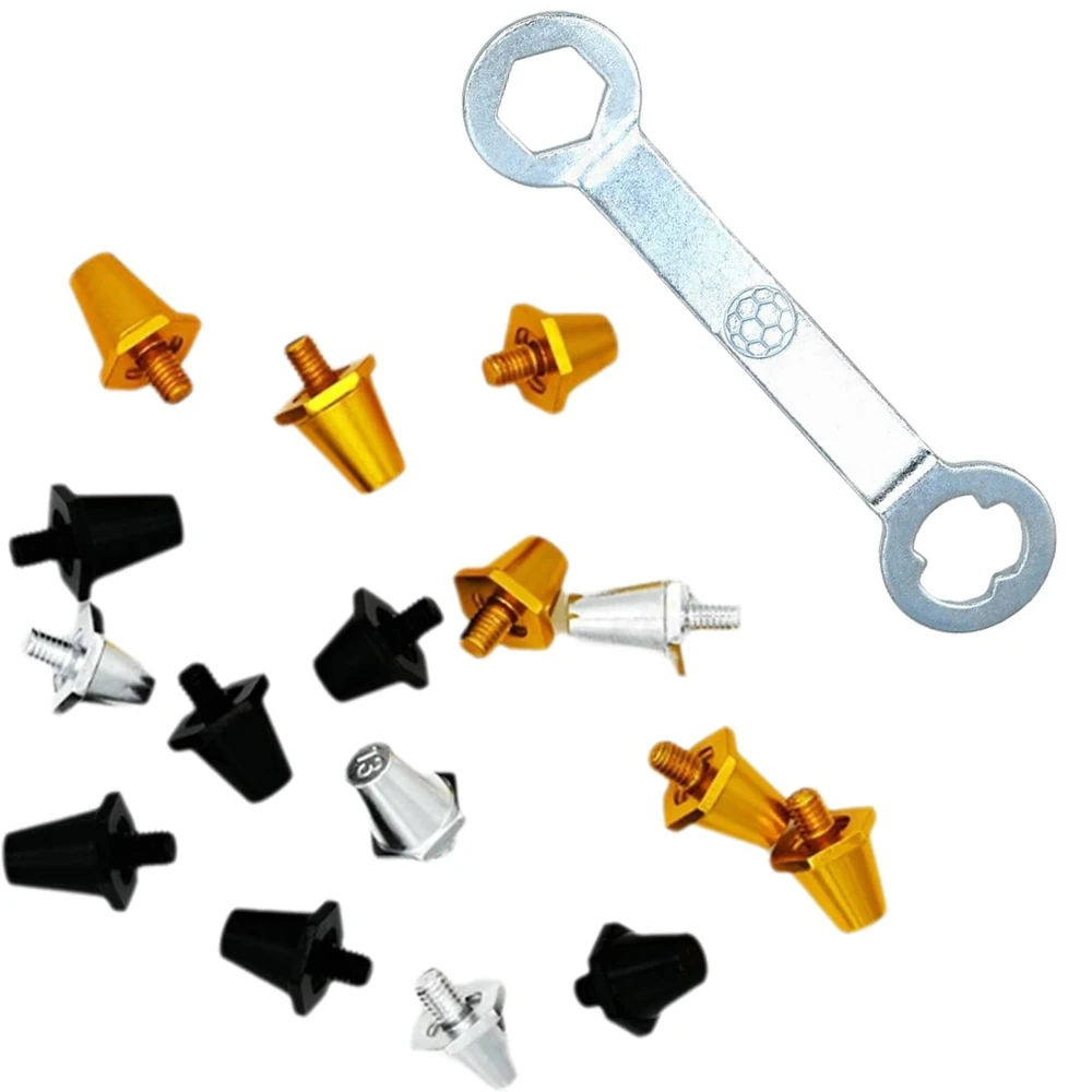 4/12PCS Football Boot Metal Spikes Set Soccer Shoe Studs Stable Replacement With M5 Thread for Athletic Sneakers Accessories