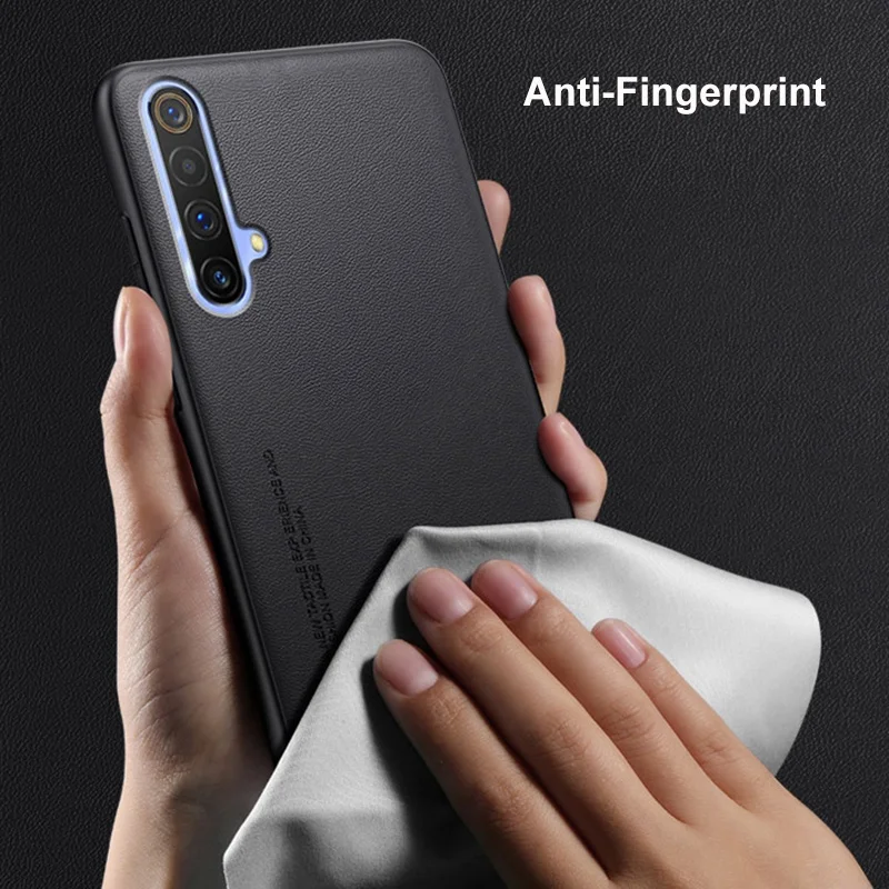 Luxury PU Leather Matte Silicone Full Protection Phone Case