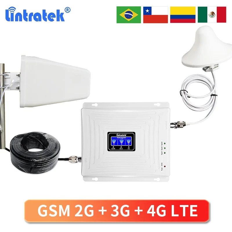 lintratek 2g 3g 4g signal booster gsm lte 4g signal amplifier