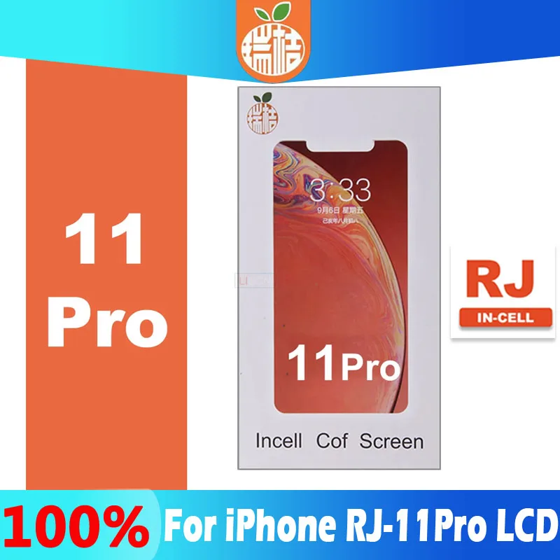 

RJ Screen incell LCD for iPhone 11 Pro LCD Display Screen With 3D Touch Digitizer Assembly No Dead Pixel Replacement With IC