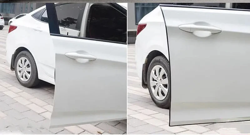 Auto U-förmige Türkante dekoratives Design Streifen Autotür Antikollisionsstreifen Autotür Universal Gummi Kratzschutz – Detail 11