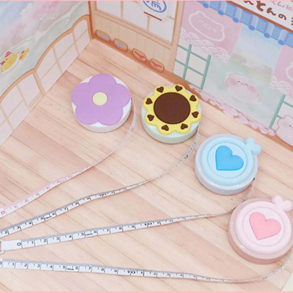Tape Measure Measuring Tape Cute Cartoon Soft 1.5m Mini Double Scales Retractable Rulers Portable for Body Fabric Sewing Tailor