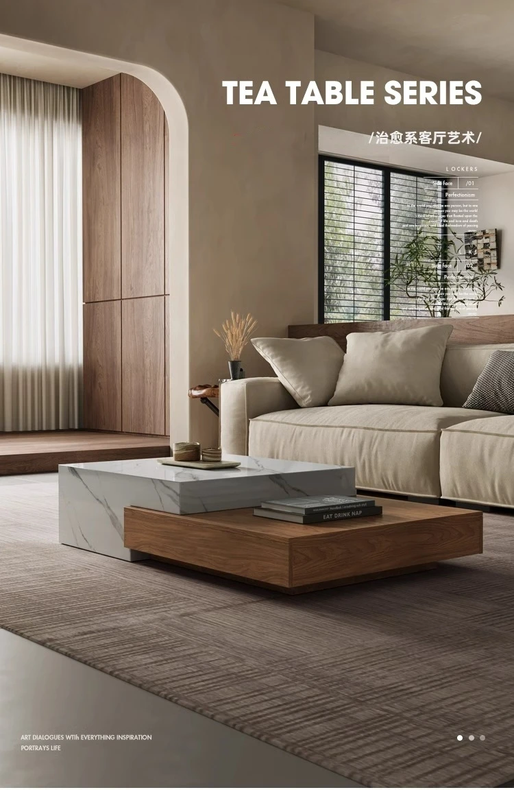 Luxury Modern Side Table Italian Japanese Unique Aesthetic Standing Coffee Table Designer Art Accessories Couchtisch Furniture