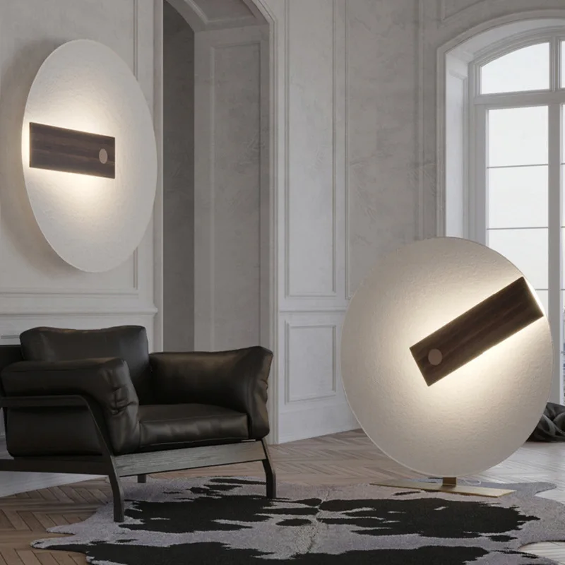 

Simple Creative Designer White Round LED Wall Sconce Indoor Living Room Dining Room Decoration Fixture