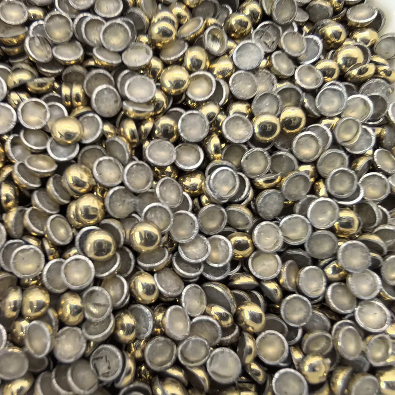 Description Picture 5 of itemRound Metal Studs 3MM Hotfix Rhinestones Iron Crystal 144Pcs Garment Small Beads Punk Metal Style Faux Rivets Diy Decoration