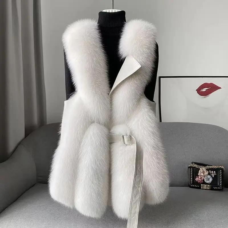 

Fur Coat Women's Vest 2023 Autumn Winter New Fashion Youth Net Infrared Cover