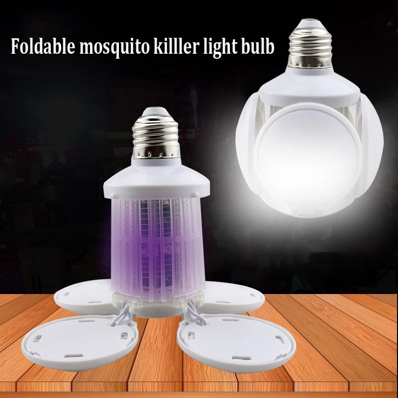 2 In 1 LED Mosquito Killer Light Bulb UV Anti-mosquito Led Repellent Outdoor Indoor Electric Insects kills Insect Fly Trap Lamp