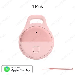 Enhanced Bluetooth GPS Tracker with Anti - Loss Alert and Locator for Keys, Pets, and Personal Items (Pink)