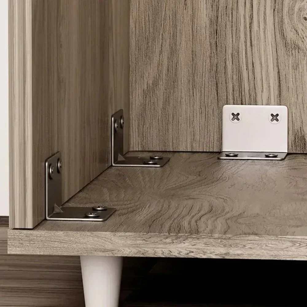 10/20pcs Shelf Bracket Wall Shelves Angle Tools Profile Hardware Bedstead Furniture Fittings Iron Plate Fasteners Home Brackets