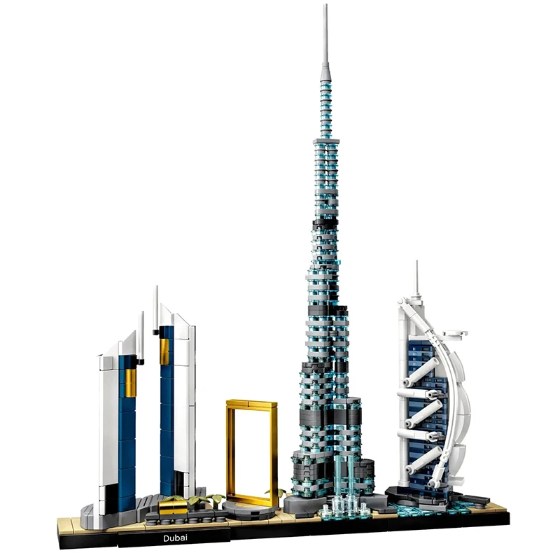 New York London Pairs Dubai Lanmark City Skyline Building Blocks 21052 21044  21028  21034 21032 21027 Construction Bricks Set 4