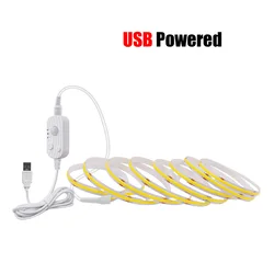 Wireless LED COB Light Strip with Motion Sensor and Auto ON/OFF (Cold white)