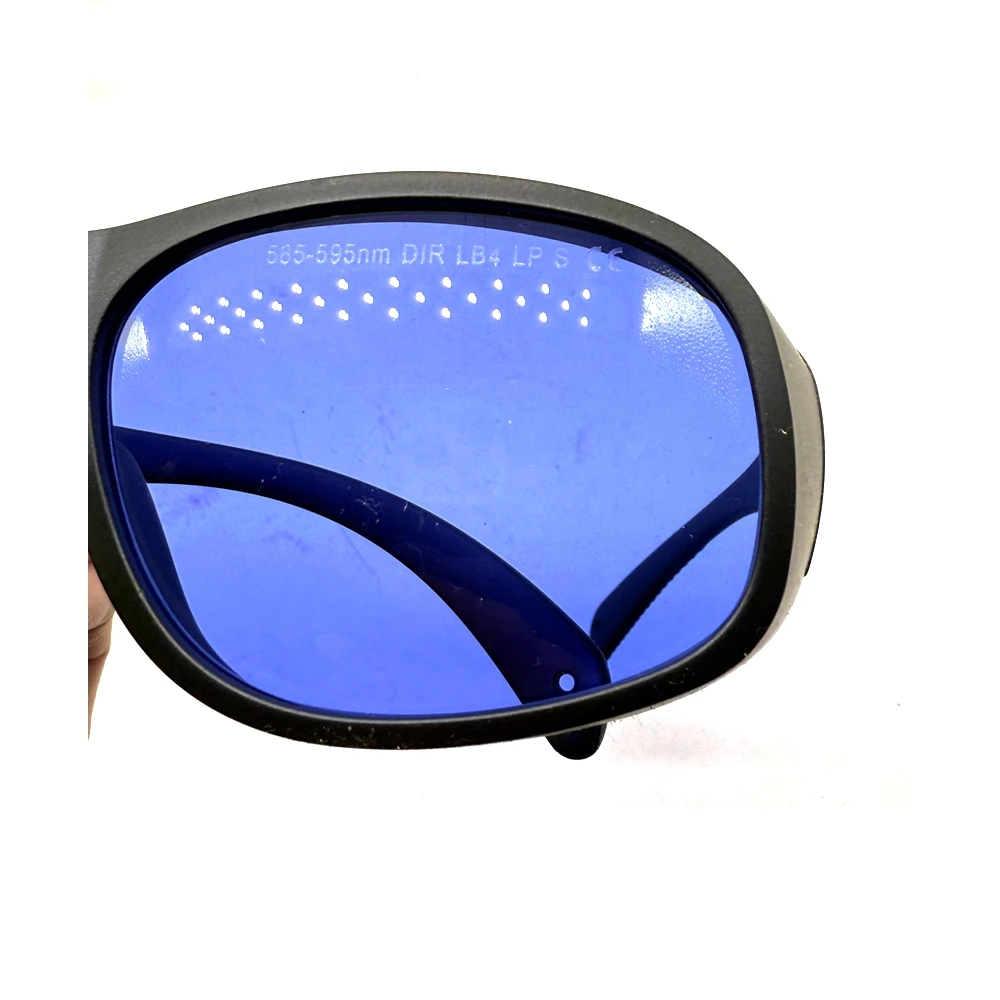 OD4+ 585nm-595nm Laser Safety Glasses Yellow Laser Protective Goggles
