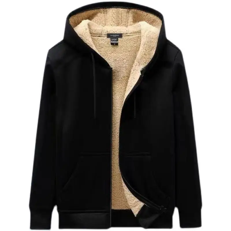 سترة صوف سميكة من لحم الضأن ملابس عمل رجالية مقاوم...