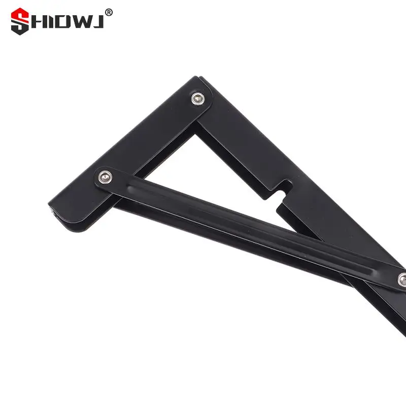 1Pcs Campervan Folding Bracket Table Shelf Motorhome Caravan Black Finish Stainless Steel Mini Folding Table Car Accessories