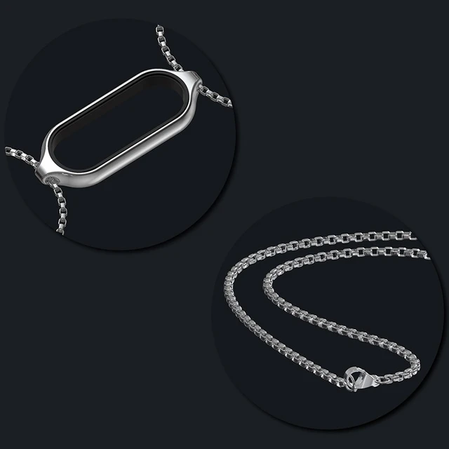 Pendant Necklace Case For Xiaomi Mi Band 8 Stainless Steel Metal Chain  Buckle Bracelet for Xiaomi Mi Band8 Miband8 Wristband - AliExpress