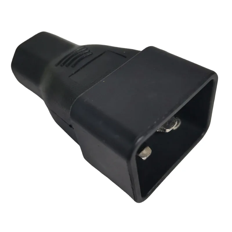 1 ШТ. Чорна мідь 16A до 10A IEC 320 C19 до C14 Адаптер змінного струму Вилка PDU ДБЖ Сервер Чоловічий C20 до Жінки C13 Перетворювач живлення