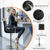 Bart Stools Set of 4, PU Leather Adjustable Barstools with Armrest, Counter Height Stool Chairs with Thickened Seat Cushion 5