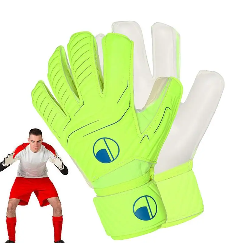 

Kids Goalie Gloves Soccer Football Goalkeeper Gloves Anti-Slip Latex Soccer Gloves Keeper Gloves With Extra Grip Palm For Kids