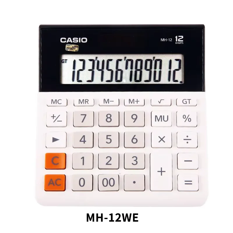 Casio Dual Power 12-Digit Desktop Calculator