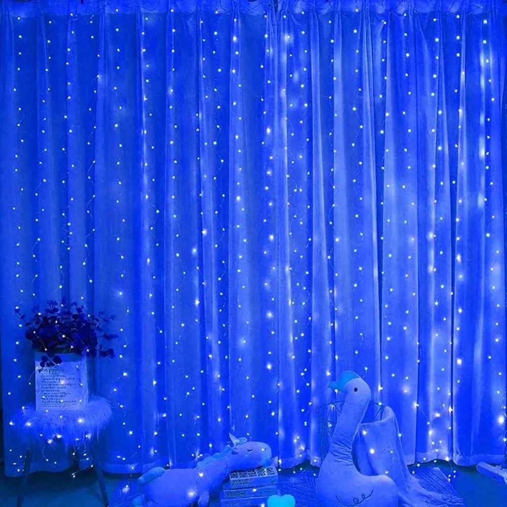 LED Curtain Fairy String Lights for Festive and Home Decor