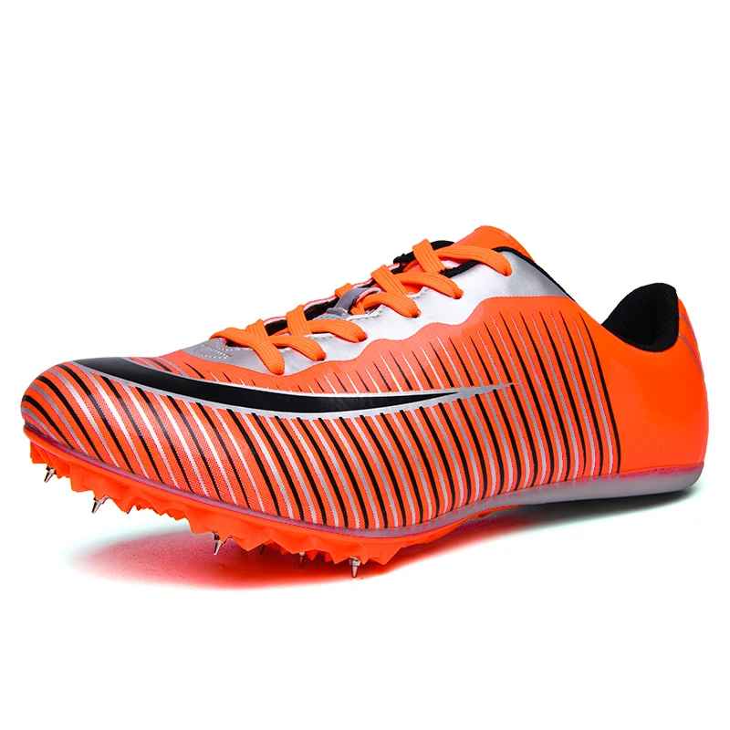 

Men Track Field Event Speed Shoes Spikes Short Running Sprint Sneakers Light Weight Professional Athletic Jump Sport Shoes