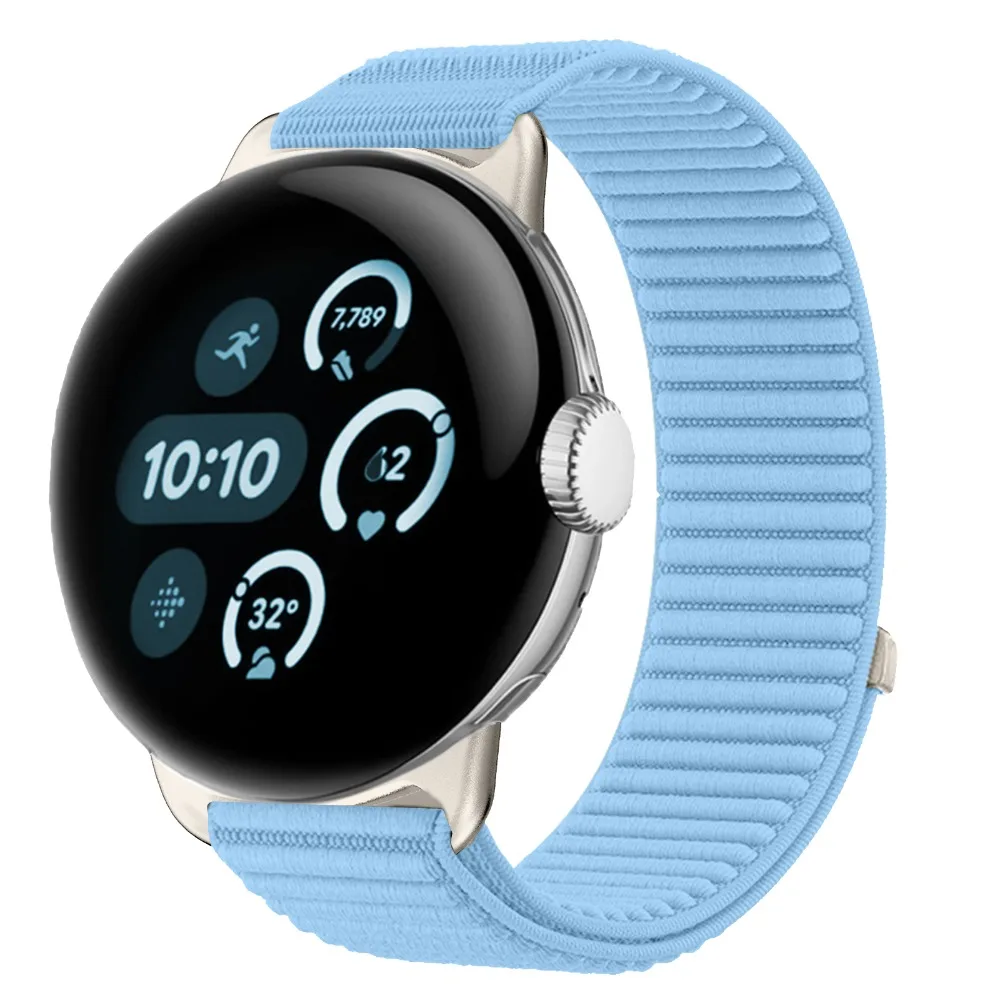 Sport Nylon Loop Elastic Band for Pixel Watch - 41mm & 45mm Strap Accessory