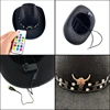 Novelty Decorative Cowboy Hats Led Colorful Neon Light Hat Remote Control Change Colors Men Women Costumes Hats Caps 5