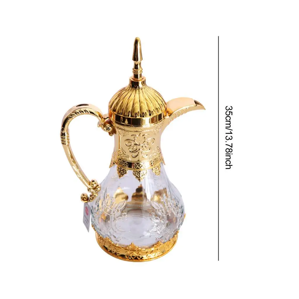 Arabic Coffee Pot 1600ml Versatile Glass Coffee Carafe Practical Arabic Teapot for Travel Gatherings Eid Mubarak Festival Juice Arabic Coffee Pot 1600ml Versatile Glass Coffee Carafe Practical Arabic Teapot for Travel Gatherings Eid Mubarak Festival Juice