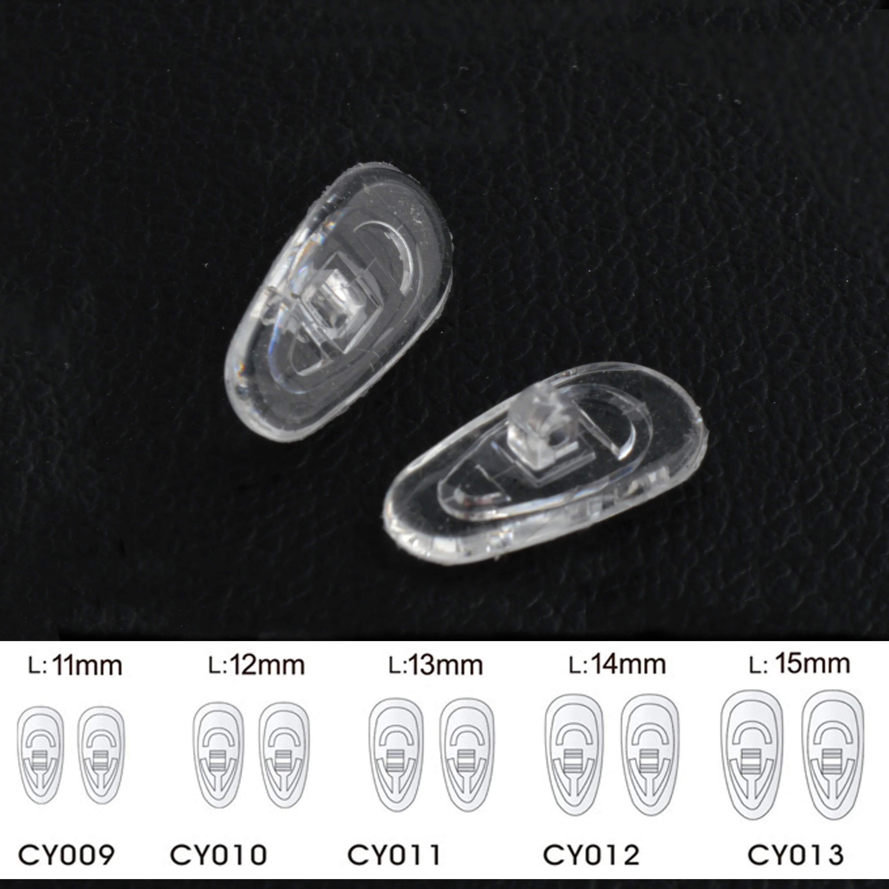 2000pcs Wholesale Eyeglasses Glasses Silicone nose pads various types & sizes eyewear nose pad part oval round 4