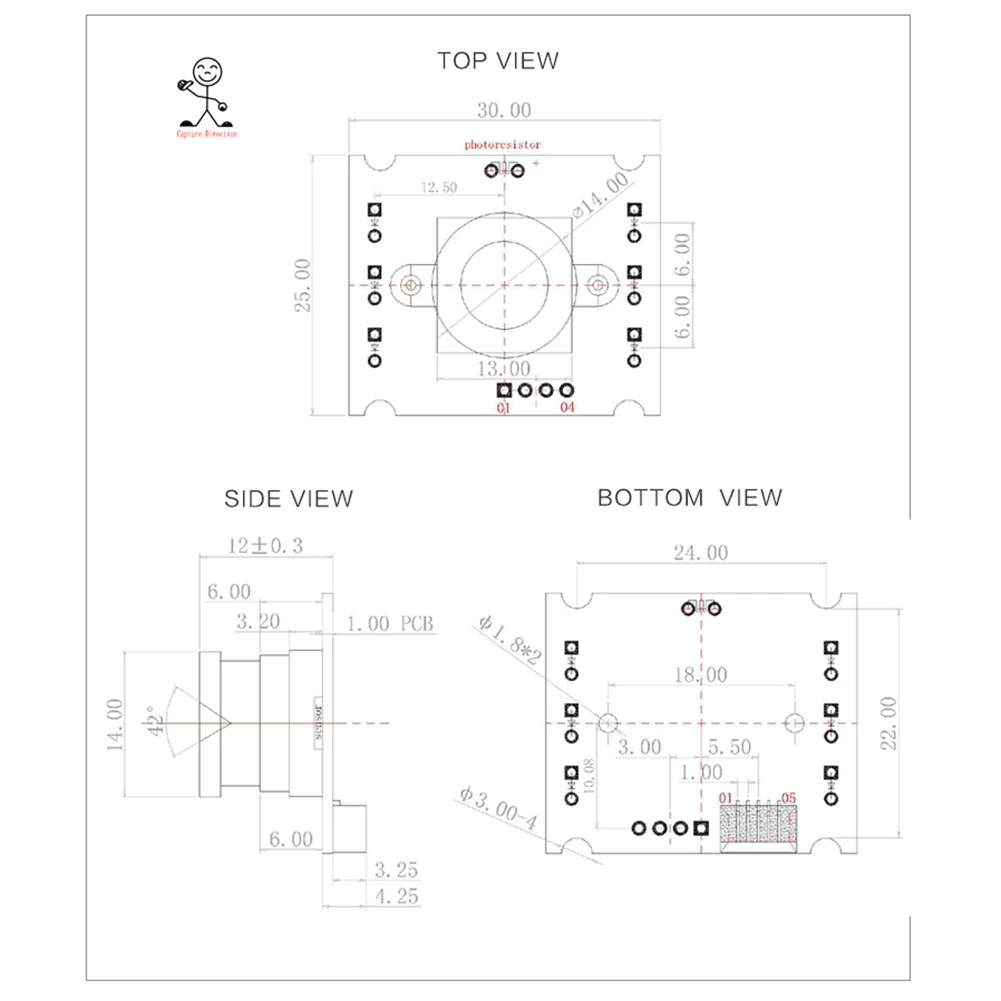 카메라 모듈 더 넓은 시야 범위 USB 프리 드라이버 CMOS 센서 휴대폰용 수동 초점 OTG 카메라 교체 부품