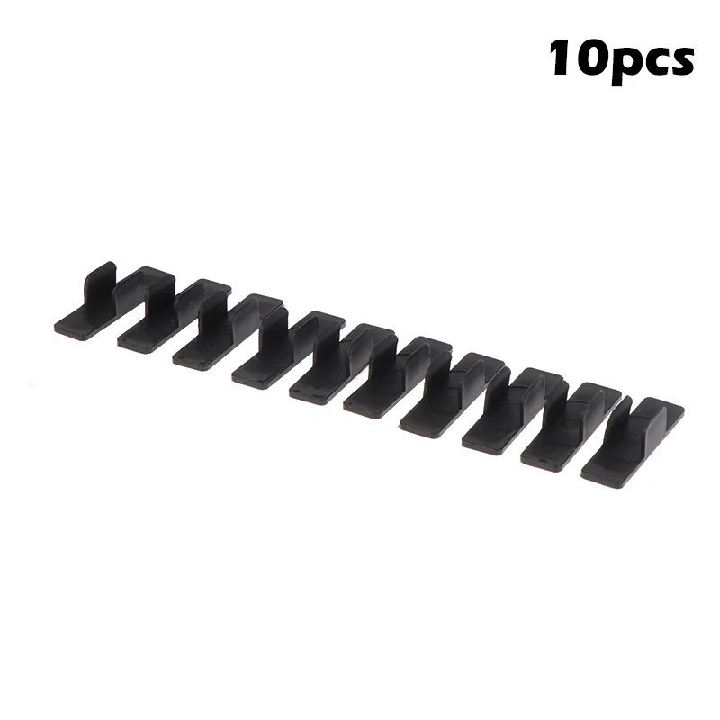 Pen Holder 10Pcs Self Adhesive Pen Holder Pencil Plastic Clip Holder Desktop Fixed Pen Case For Notebook Stylus Pencil Clip