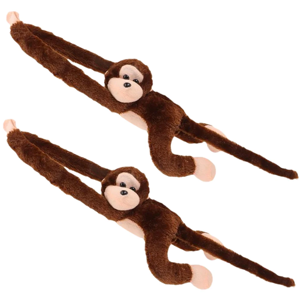

70cm Long-Armed Monkey Shaped Plush Toy Long Arm Tail Soft Stuffed Hanging Doll Toy Curtain Pendant Birthday Gift For Kids