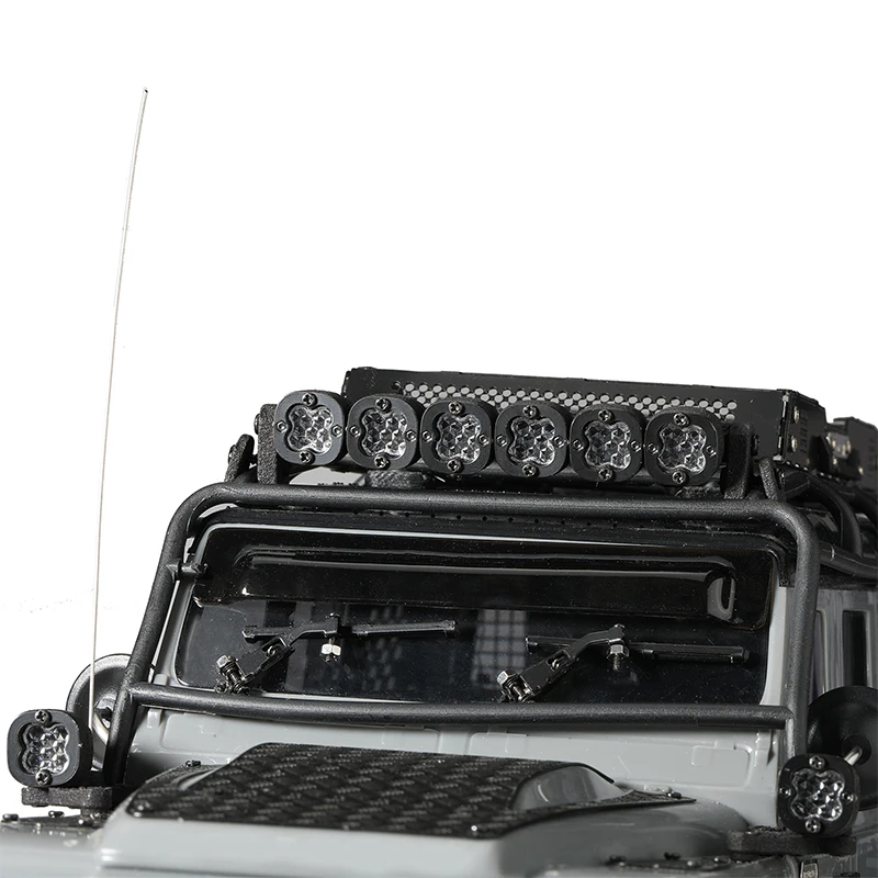 DJ RC카 1/18 1/24 T4M Xiaoqi SCX24 멀티 브래킷 범용 돔 라이트 바 라이트, 6 라이트 하이라이트 액세서리