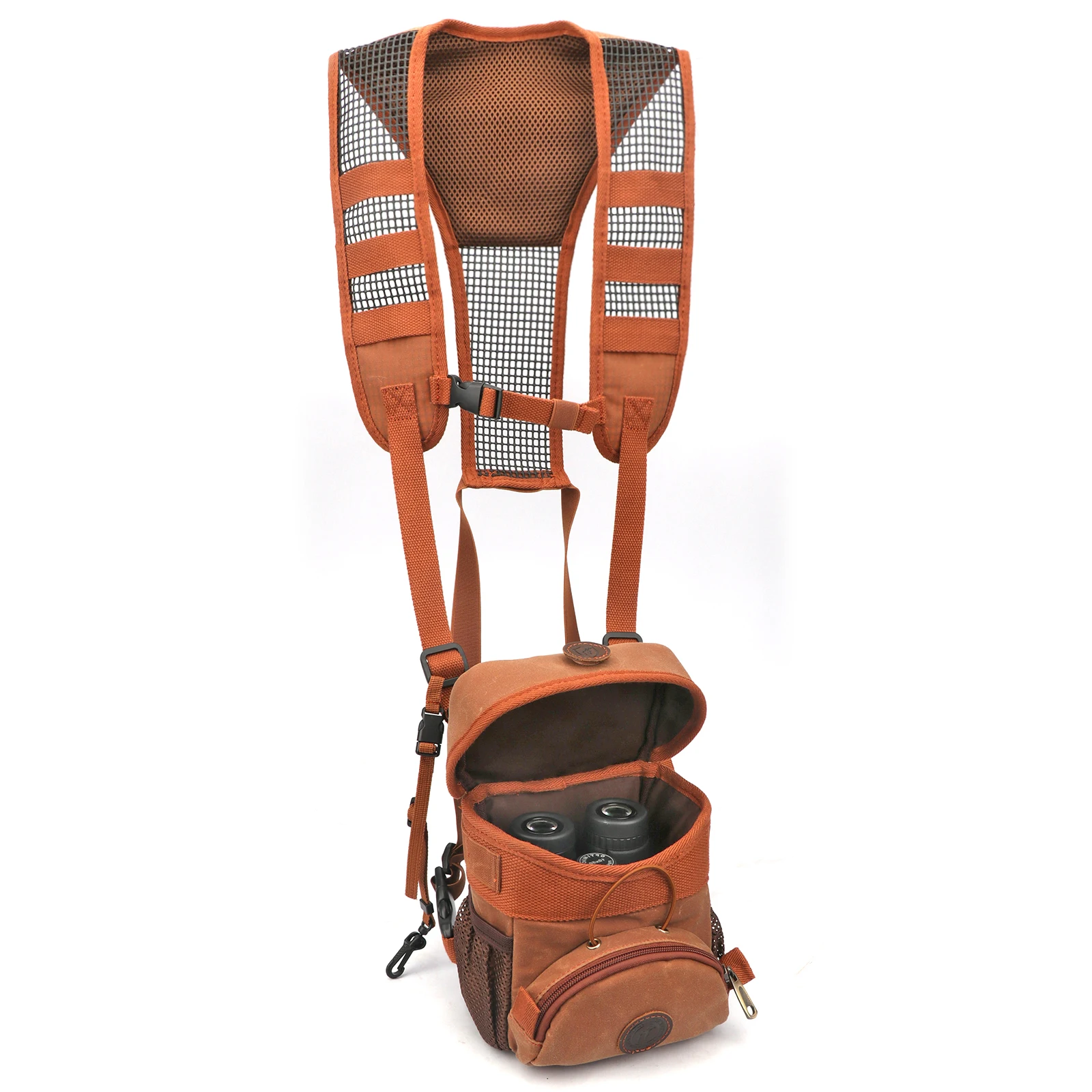 Tourbon Hunting Binocular Case Pouch Rangefinders Camera Carrier with Suspenders Padded Cooling