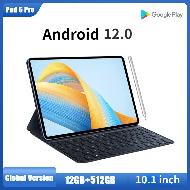 

2024 New 4K HD Screen Global Tablet Android 12.0 12GB RAM 512GB ROM Tablette PC 5G Dual SIM Card Or WIFI TABLETS