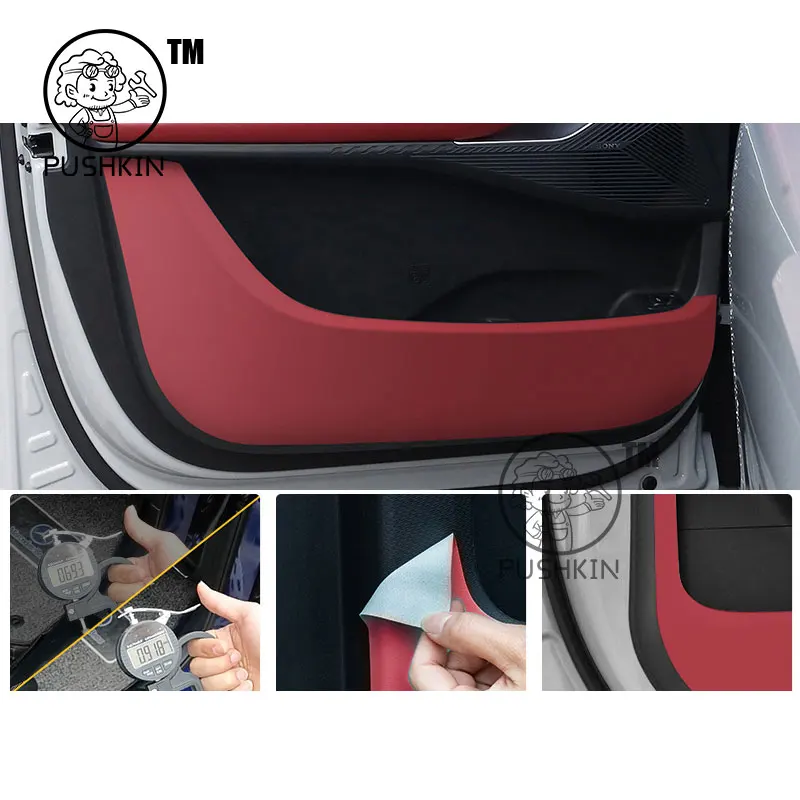 자동차 도어 발차기 방지 패드 가죽 보호 필름 OMODA 9 C9 PHEV OMODA 9 SHS 2024 보호 스티커 트림 자동차 액세서리