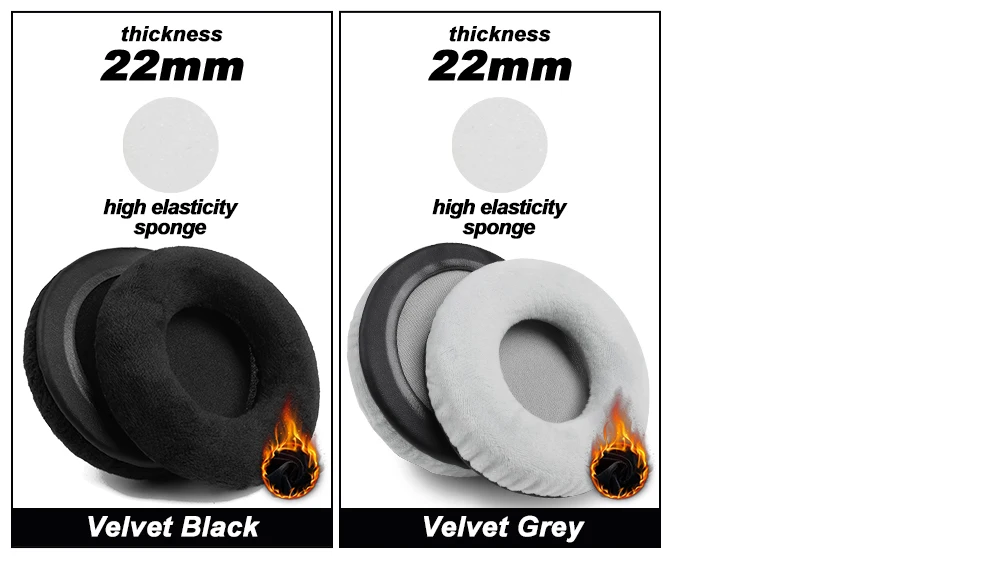 Earphone pads For AKG K52 K72 K92 Replacement headband accessories: cooling velvet,replacement Earpads Covers Sponge Protein