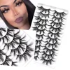 Faux-cils en vison 3D réutilisables, Extension de cils naturels, Volume spectaculaire, maquillage, 10 paires