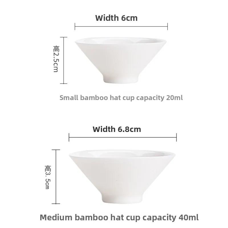 Handmade raw ore suet jade white porcelain hat cup ceramic tea cup small teacup kung fu tea set cup Dehua white porcelain