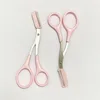Eyebrow Trimming Knife Eyebrow Face Razor For Women Professional Eyebrow Scissors With Comb Brow Trimmer Scraper Accesso 4